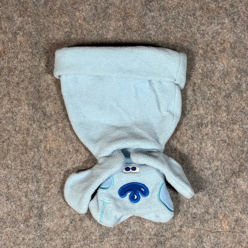 Nick Jr Blues Clues Fleece Beanie Hat Kids Blue Excellent‎ Floppy Ears Vintage - Picture 2 of 9